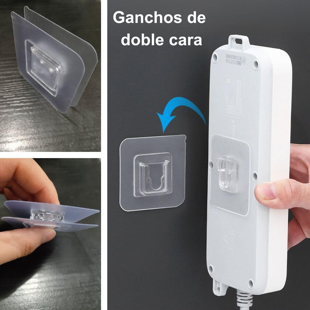 Pack de 20 Ganchos Autoadhesivos Multifunción