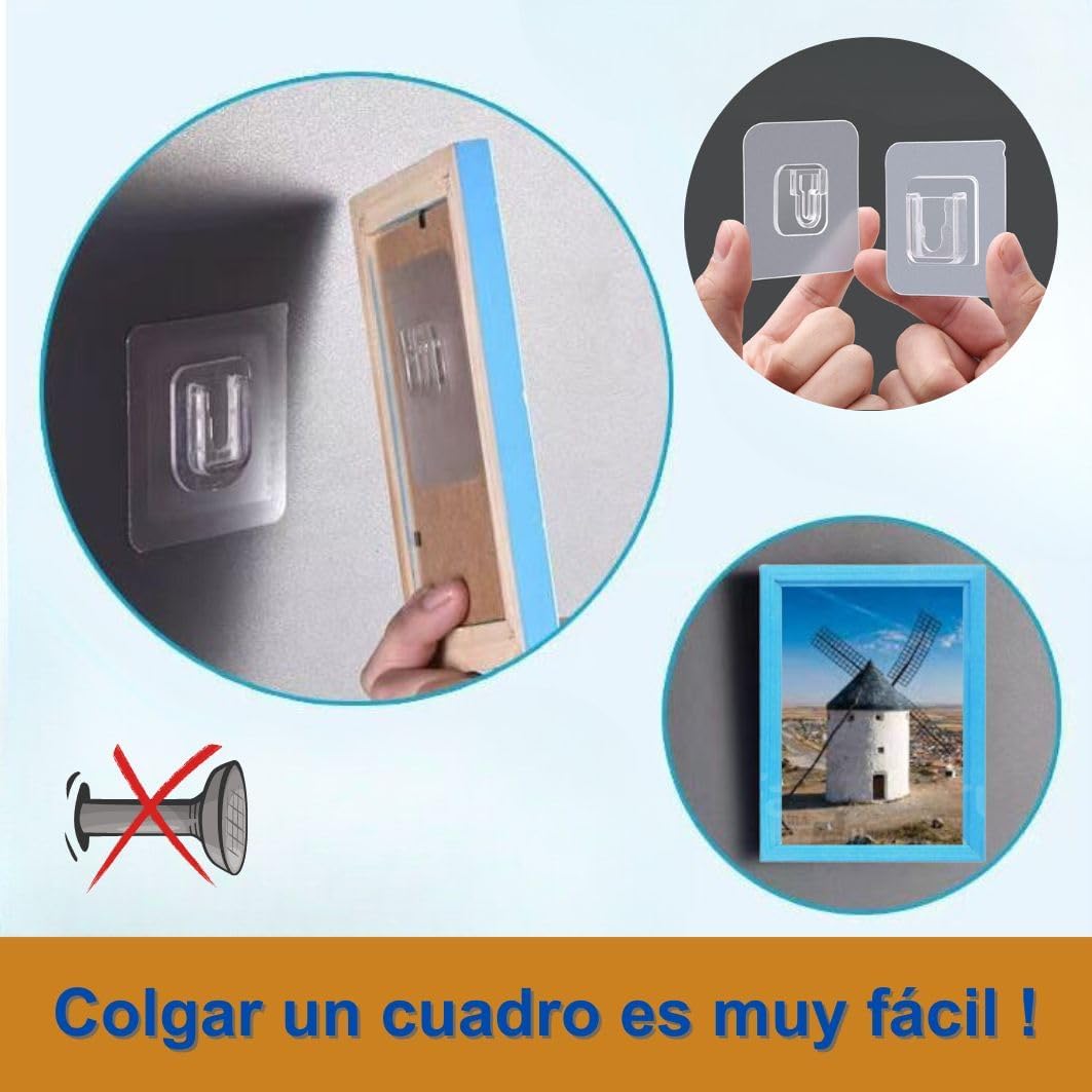 Pack de 20 Ganchos Autoadhesivos Multifunción